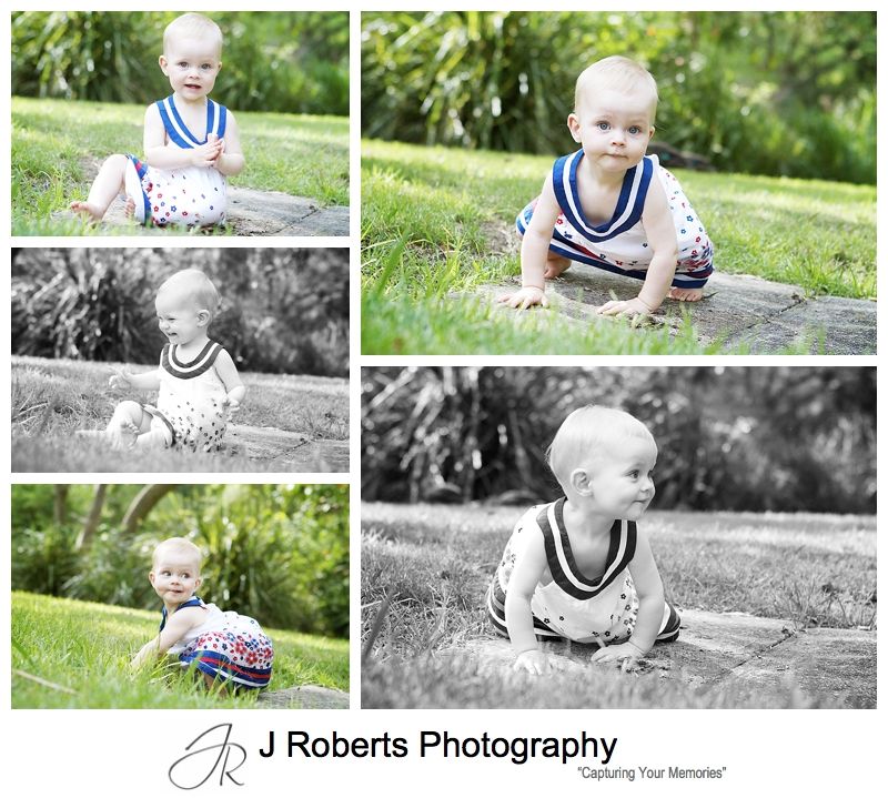 Baby girl portraits in the park - sydney family portrait photography